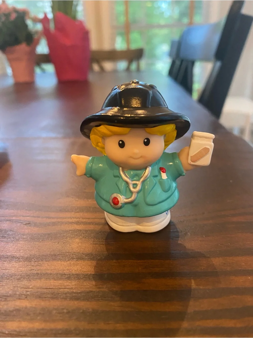 Fisher-Price 2001 Little People Cheryl Paramedic with Truck